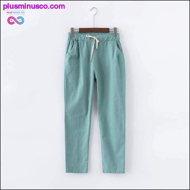 Candy Colors Summer Pants Women Lace Up Pantalon Femme - plusminusco.com