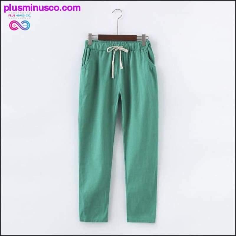 Candy Colors Summer Pants Women Lace Up Pantalon Femme - plusminusco.com