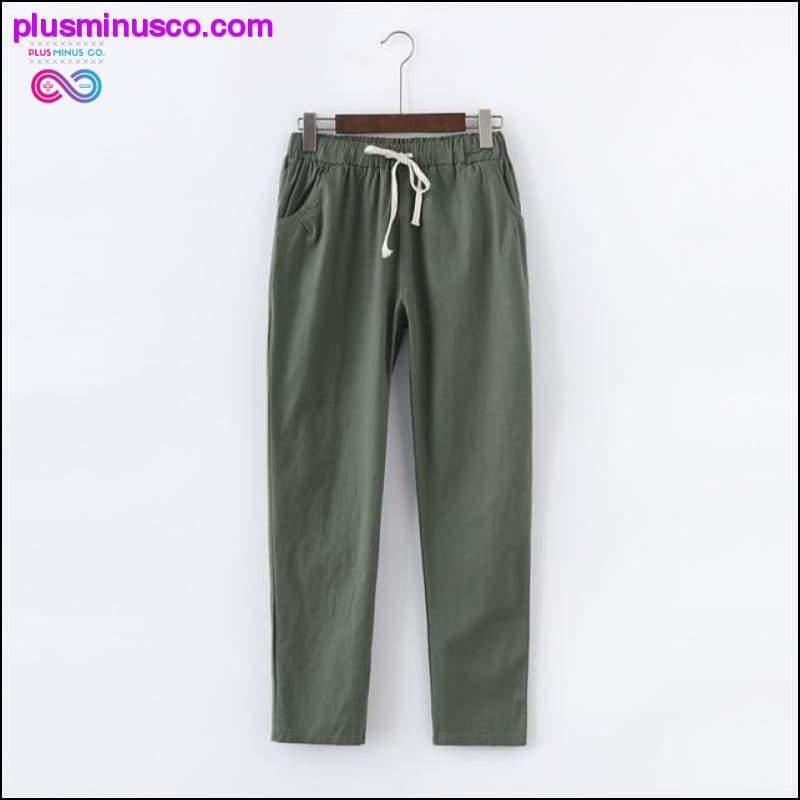 Candy Colors Summer Pants Women Lace Up Pantalon Femme - plusminusco.com