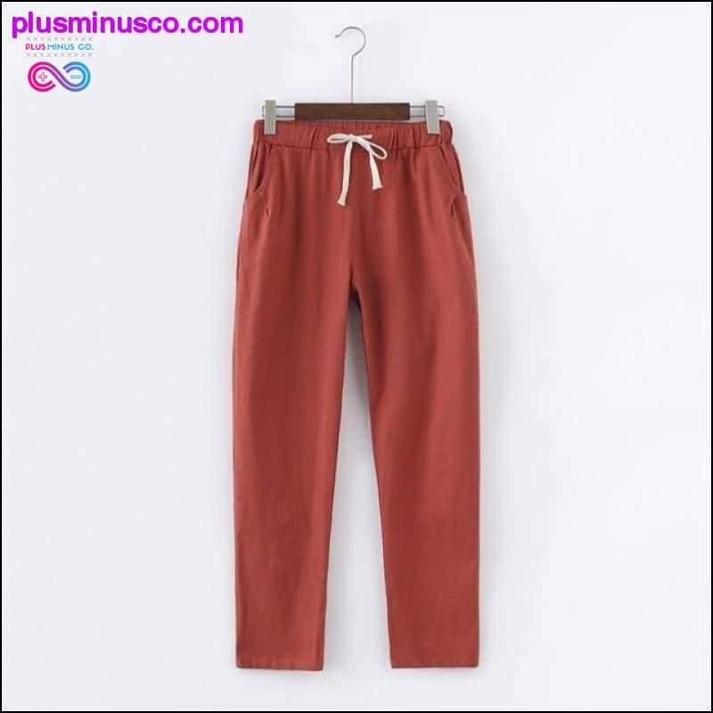 Candy Colors Summer Pants Women Lace Up Pantalon Femme - plusminusco.com
