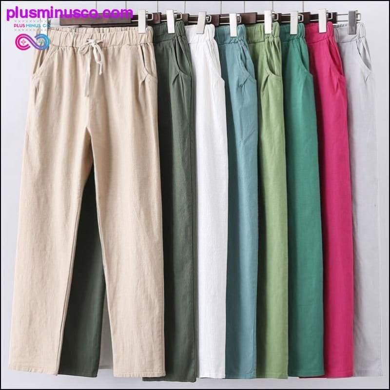 Candy Colors Summer Pants Women Lace Up Pantalon Femme - plusminusco.com
