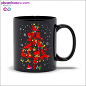 Cardinal Bird Christmas Tree Black Mugs - plusminusco.com