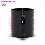 Cardinal Bird Christmas Tree Black Mugs - plusminusco.com