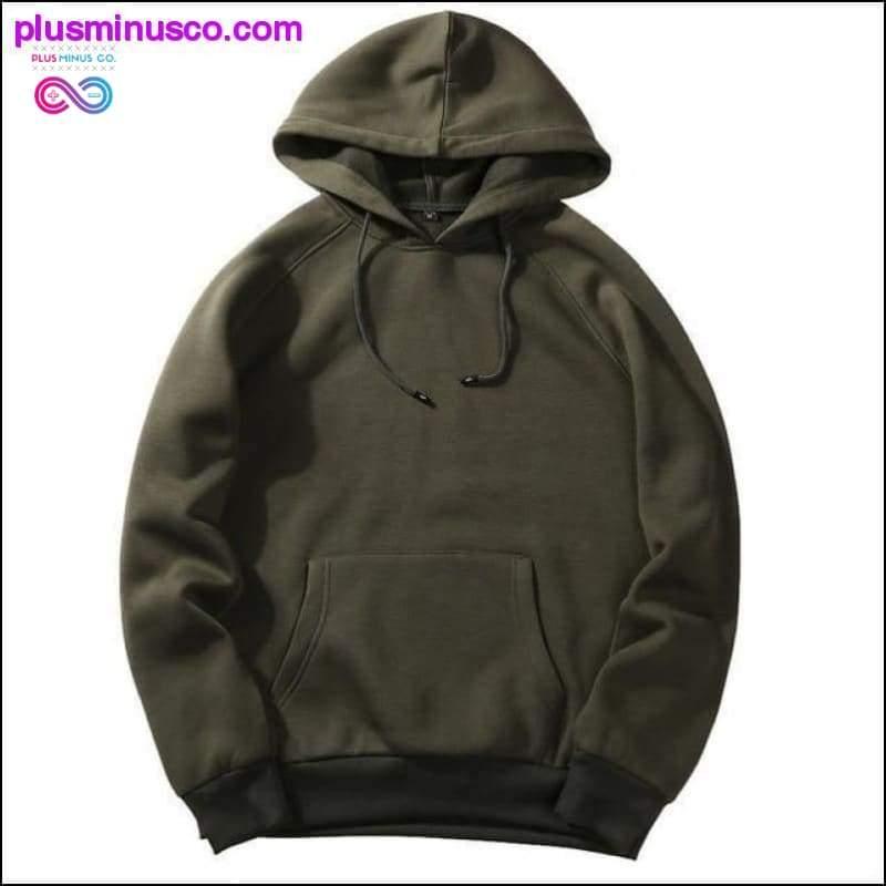 Casual Armygreen Black Khaki Hoodie Hip Hop Street Wear - plusminusco.com