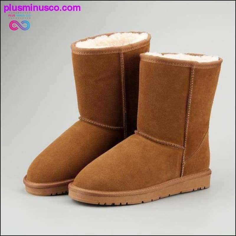 Casual classic warm wear-resistant anti-slip Genuine Leather - plusminusco.com