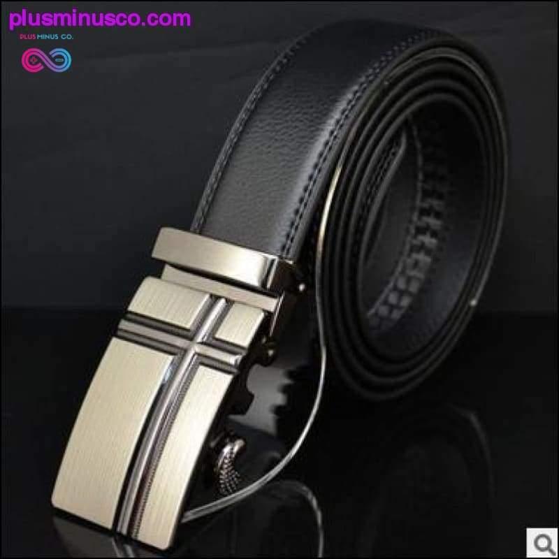 Casual genuine leather belt para sa mga lalaki Cowhide strap - plusminusco.com