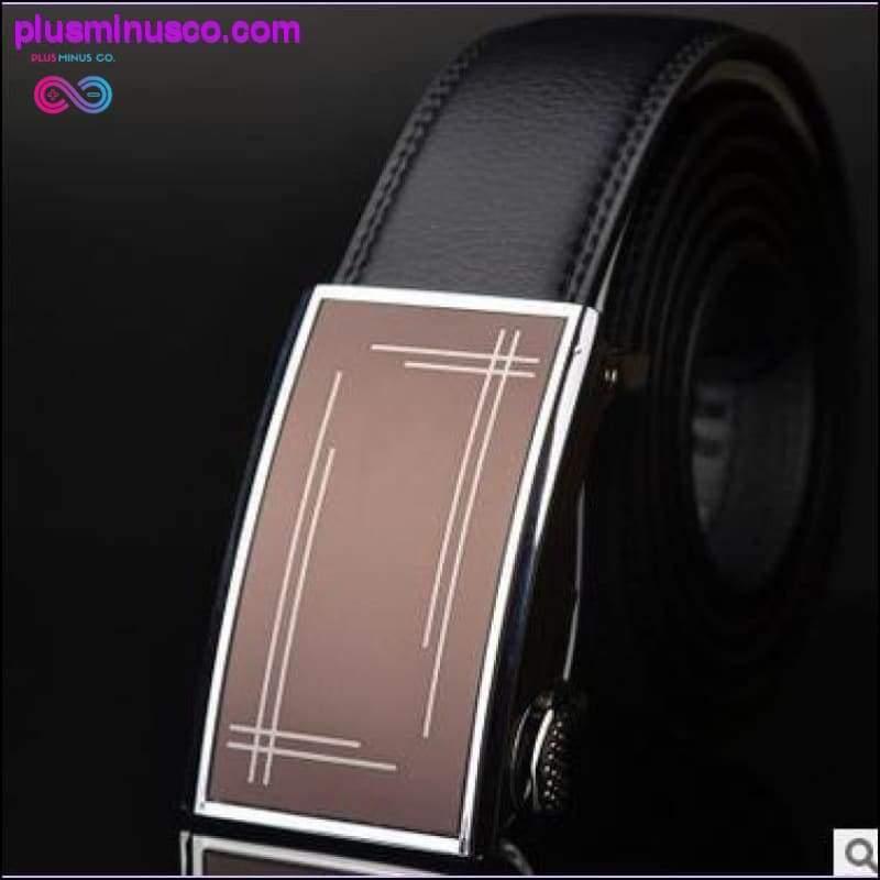 Cintura casual in vera pelle da uomo Cinturino in pelle di vacchetta - plusminusco.com