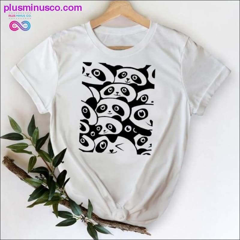 Cat Face Funny Cartoon Girl Printing 90s Spring Summer Top - plusminusco.com