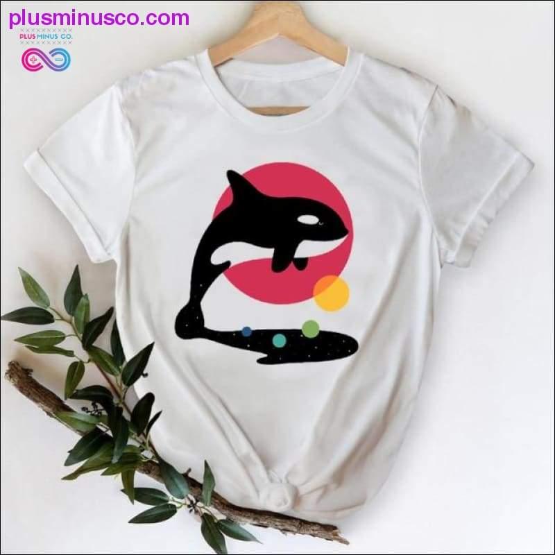Cat Face Funny Cartoon Girl Printing 90s Spring Summer Top - plusminusco.com