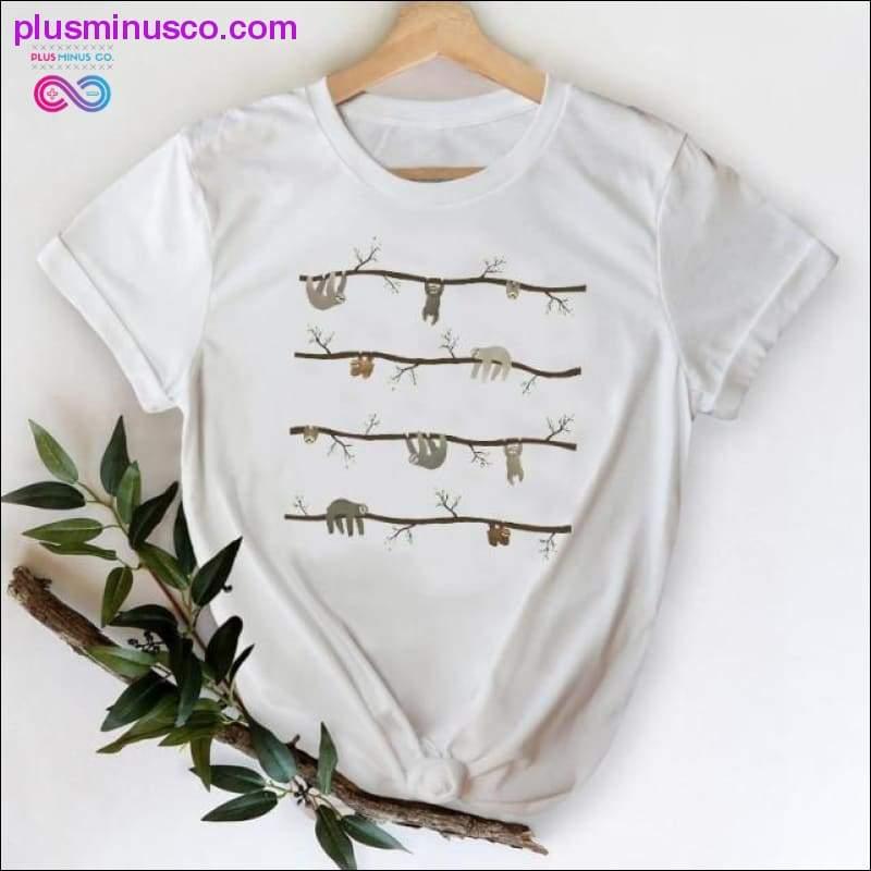 Cat Face Funny Cartoon Girl Printing 90s Spring Summer Top - plusminusco.com