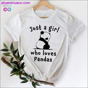 Cat Face Funny Cartoon Girl Printing 90s Spring Summer Top - plusminusco.com