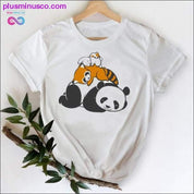 Cat Face Funny Cartoon Girl Printing 90s Spring Summer Top - plusminusco.com