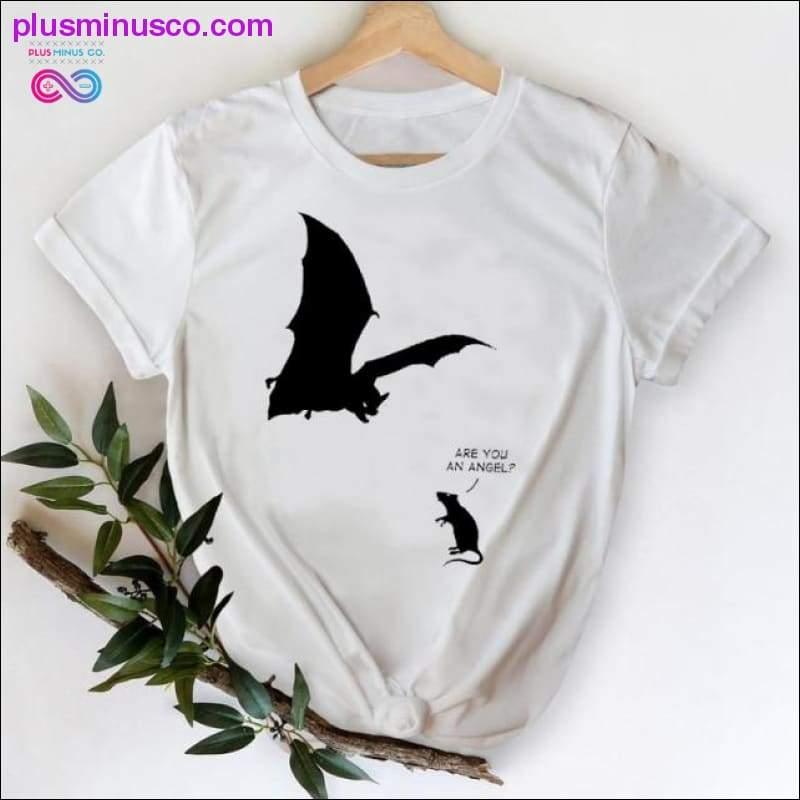 Cat Face Funny Cartoon Girl Printing 90s Spring Summer Top - plusminusco.com