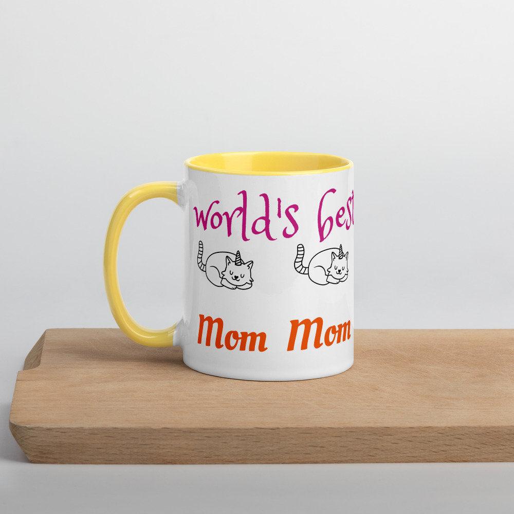 Cat Lover Gift, Cat Mom Mug, Cat Mug For Mom, Cat Coffee Mug, Cat Mug Ceramic, Regalo para sa mga mahilig sa pusa, World Best Cat Mom - plusminusco.com