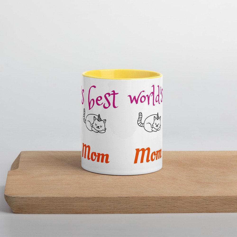 Cat Lover Gift, Cat Mom Mug, Cat Mug For Mom, Cat Coffee Mug, Cat Mug Ceramic, Gifts for cat lovers, World Best Cat Mom - plusminusco.com