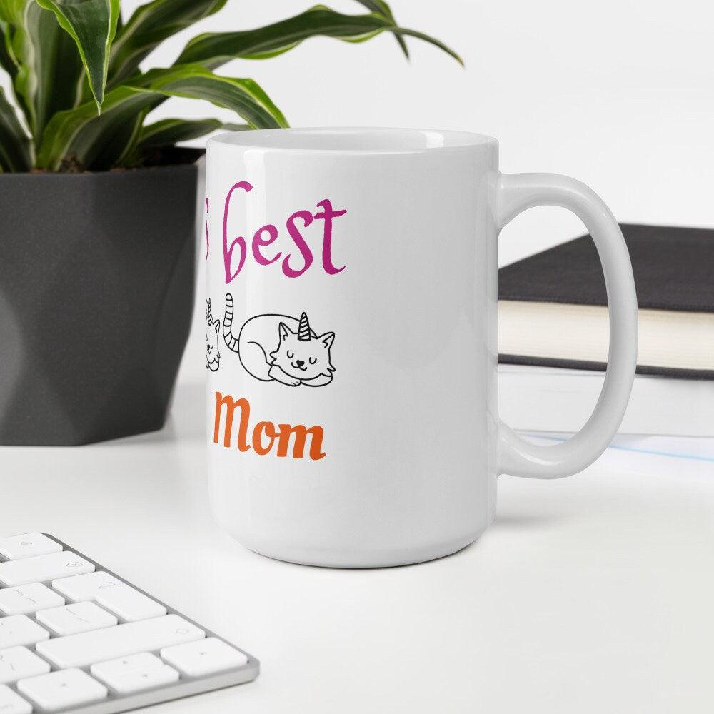 Cat Lover Gift, Cat Mom Mug, Cat Mug For Mom, Cat Coffee Mug, Cat Mug Ceramic, Regalo para sa mga mahilig sa pusa, World Best Cat Mom - plusminusco.com