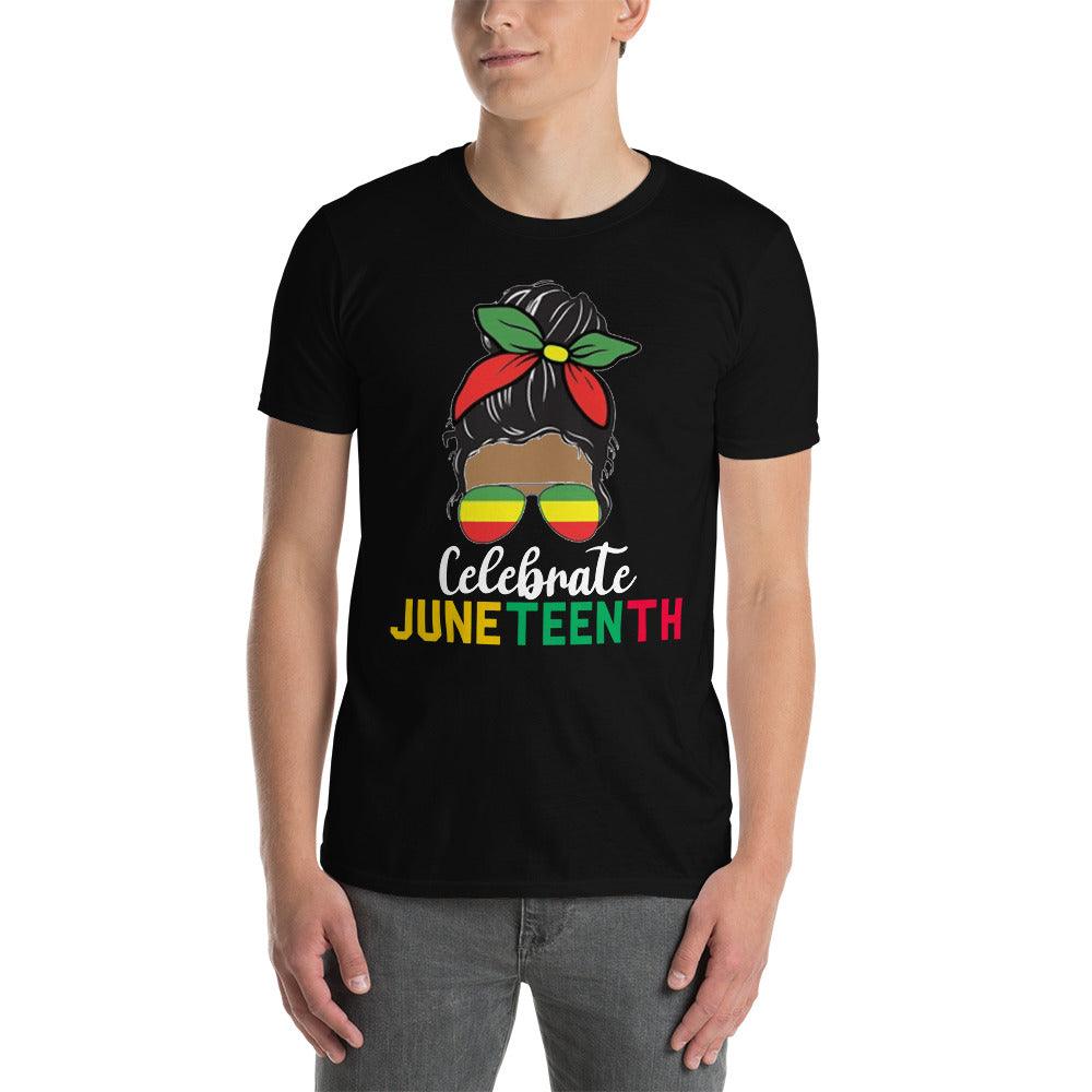 celeberate junteenth pride afro american, T-shirt - plusminusco.com