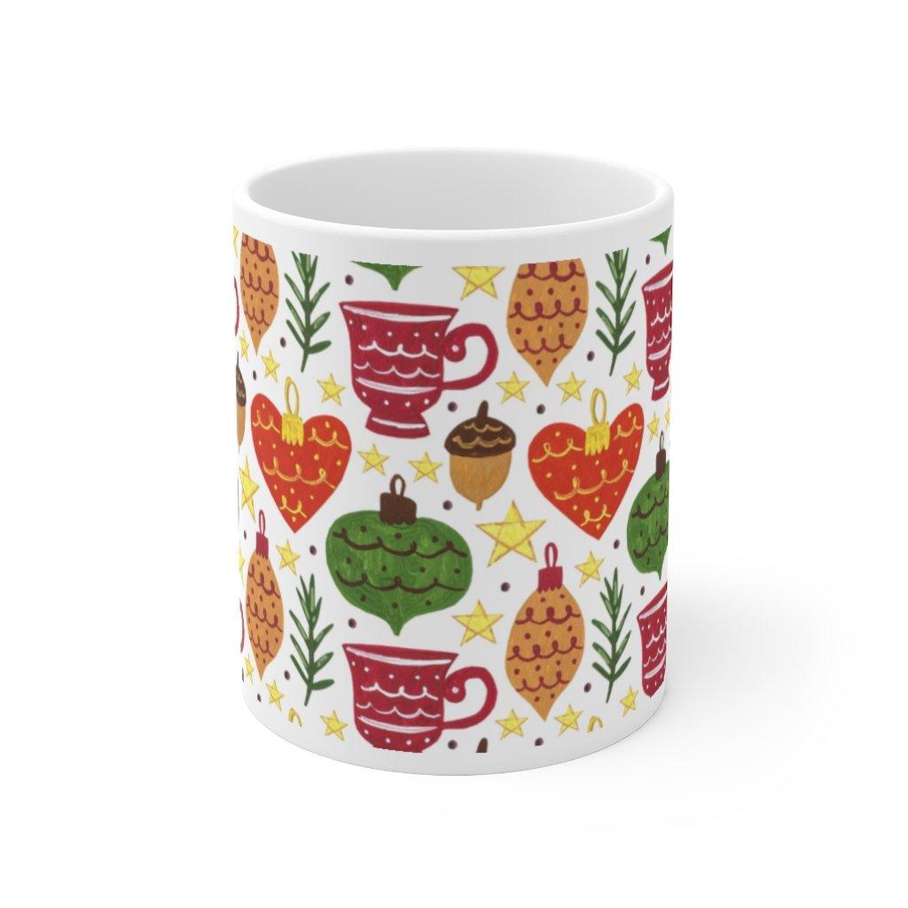 Ceramic Mug 11oz, Personalized Mug, Custom na Coffee Mug, Tea Mug, Colorful Ceramic Mug, Christmas Mug - plusminusco.com
