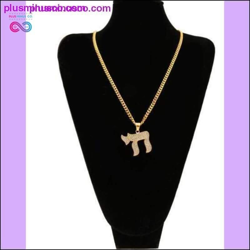 Chai Jewish Pendant Necklace With Copper Cuban Chain - plusminusco.com