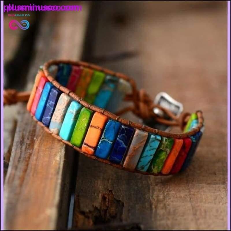 Chakra Bracelet Jewelry Handmade Multi Color Natural Stone - plusminusco.com