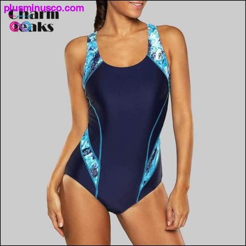 Charmleaks One Piece Women Sports Swimwear Sports Swimsuit - plusminusco.com