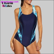 ملابس سباحة رياضية نسائية من قطعة واحدة من Charmleaks ملابس سباحة رياضية - plusminusco.com
