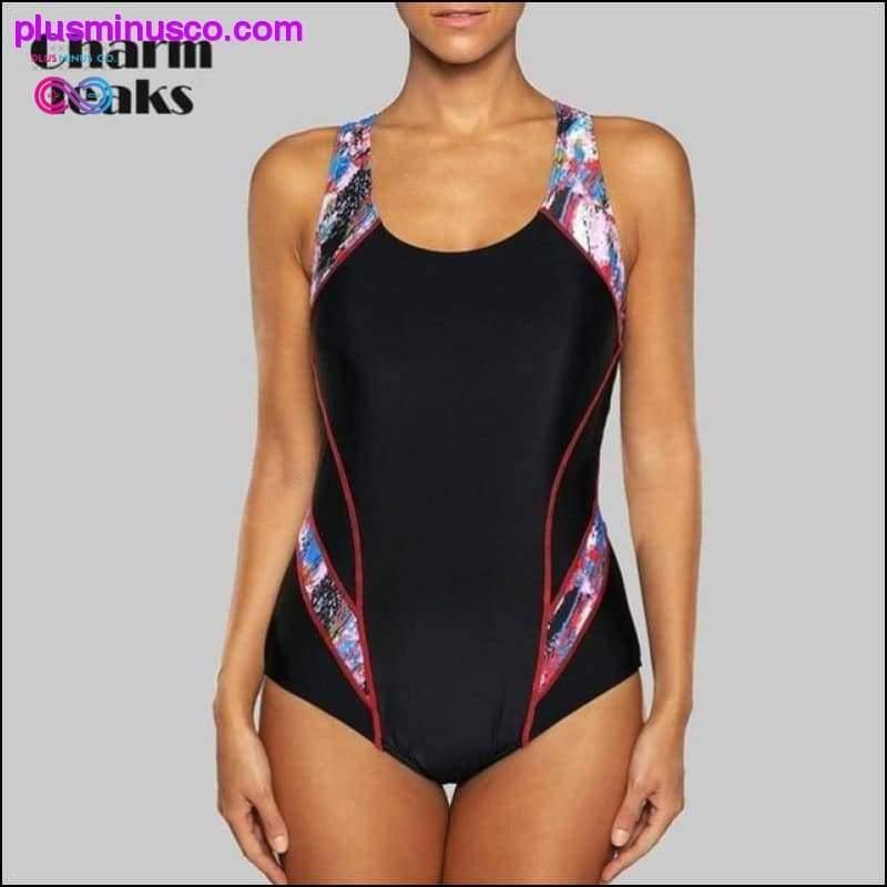 Charmleaks One Piece Women Sports Swimwear Sports Swimsuit - plusminusco.com