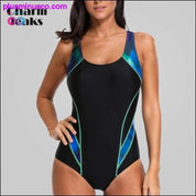 ملابس سباحة رياضية نسائية من قطعة واحدة من Charmleaks ملابس سباحة رياضية - plusminusco.com