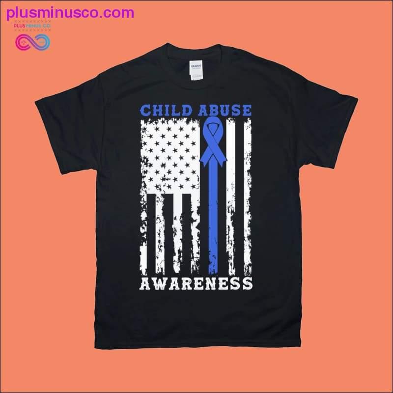 Bevissthet om overgrep mot barn | American Flag T-skjorter - plusminusco.com