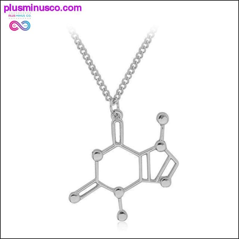 CHOCOLATE Theobromine Molecule Structure Pendant Necklace - plusminusco.com