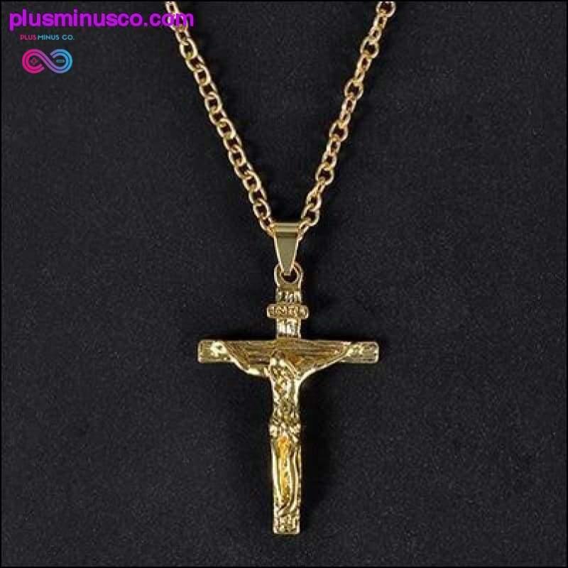 Christian Pendant Necklace Men Fashion Jewelry Crucifix - plusminusco.com