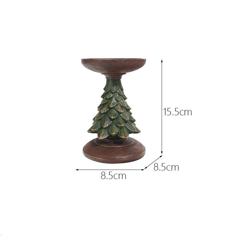 Christmas Atmosphere Decoration Decorations Christmas Tree Candle Stand Home Tabletop Room Decoration Resin Crafts - plusminusco.com