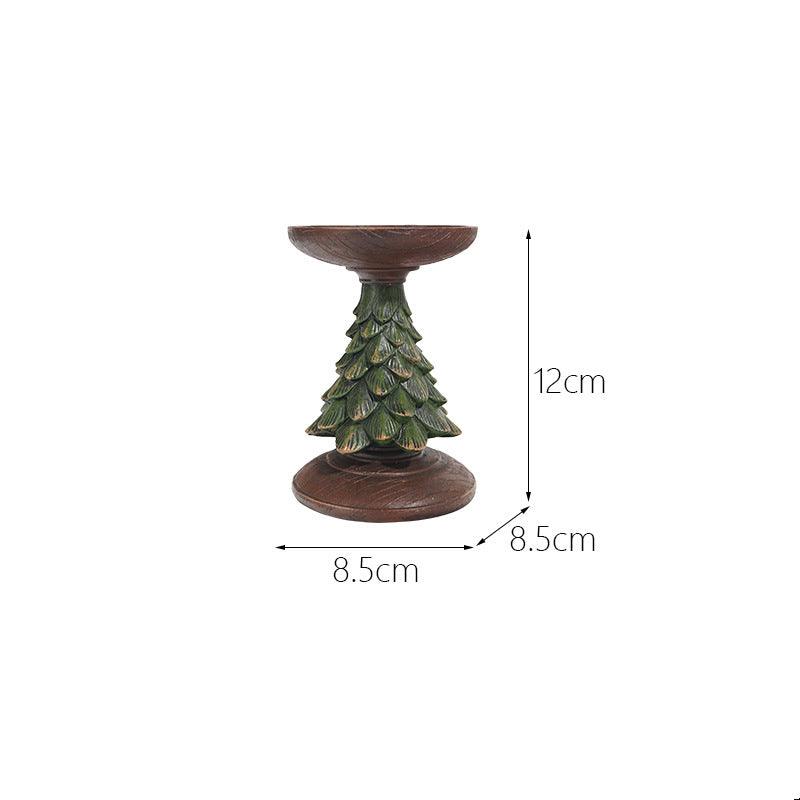 Christmas Atmosphere Decoration Decorations Christmas Tree Candle Stand Home Tabletop Room Decoration Resin Crafts - plusminusco.com