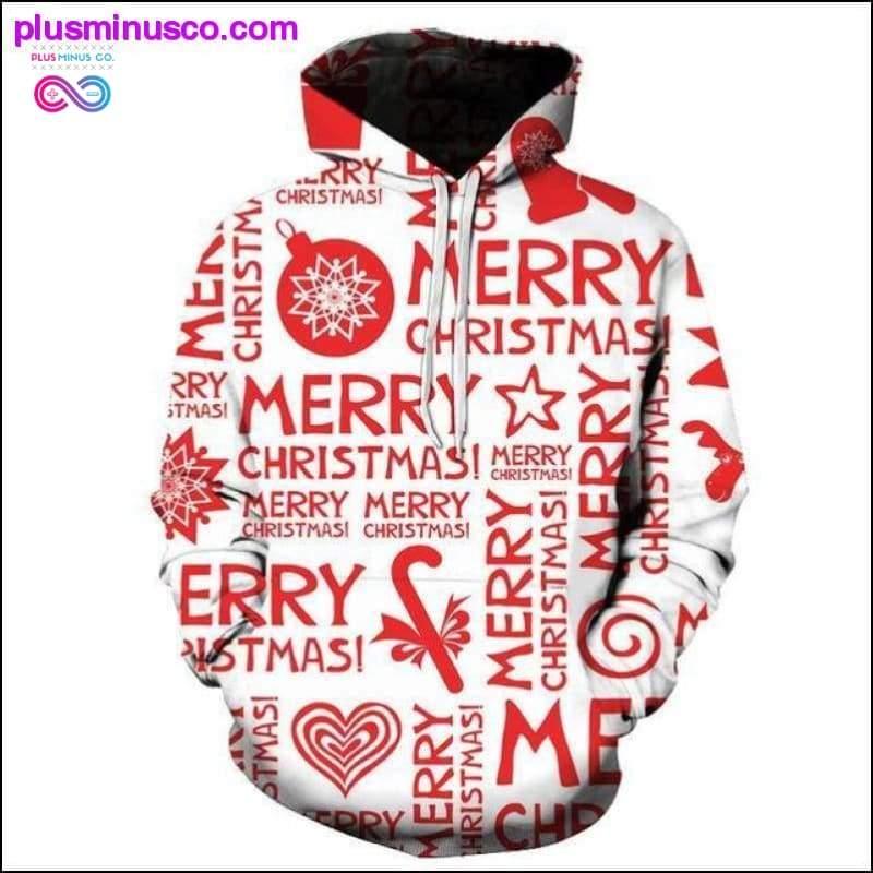 Різдвяна осінньо-зимова толстовка з 3D-принтом Старий і Лось - plusminusco.com
