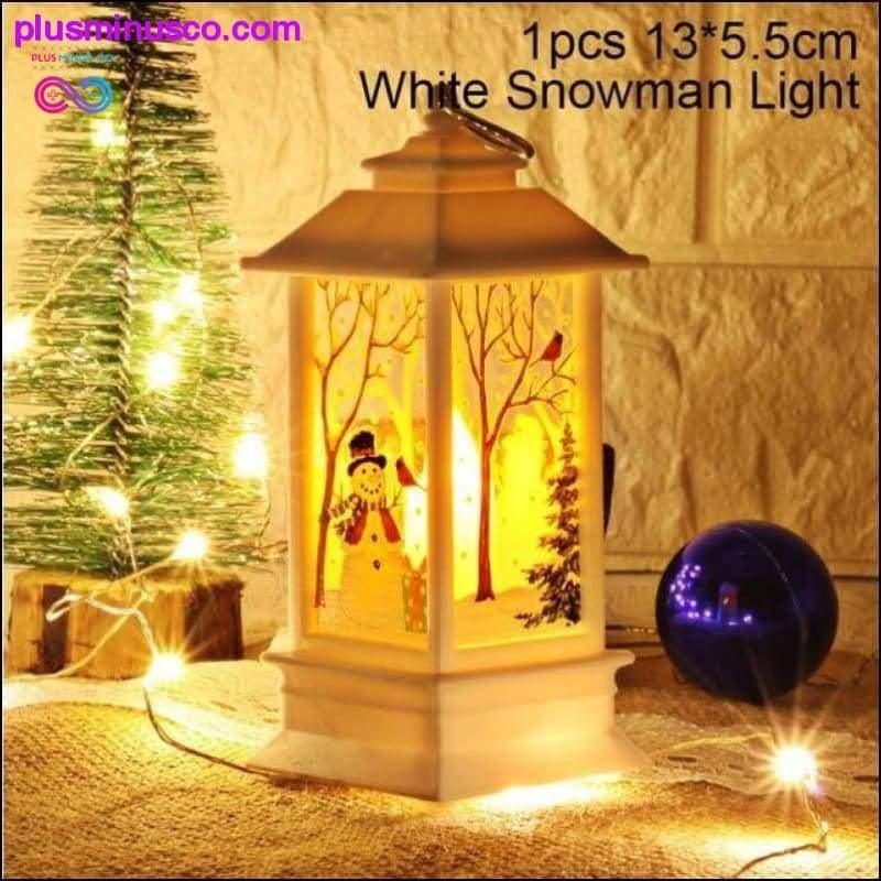 Vánoční dekorace pro domácnost s LED vánoční svíčkou a - plusminusco.com