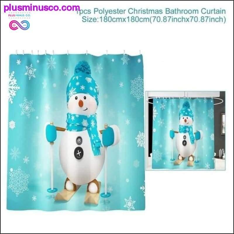 Decorações de Natal para cortinas, tapetes e banheiros - plusminusco.com