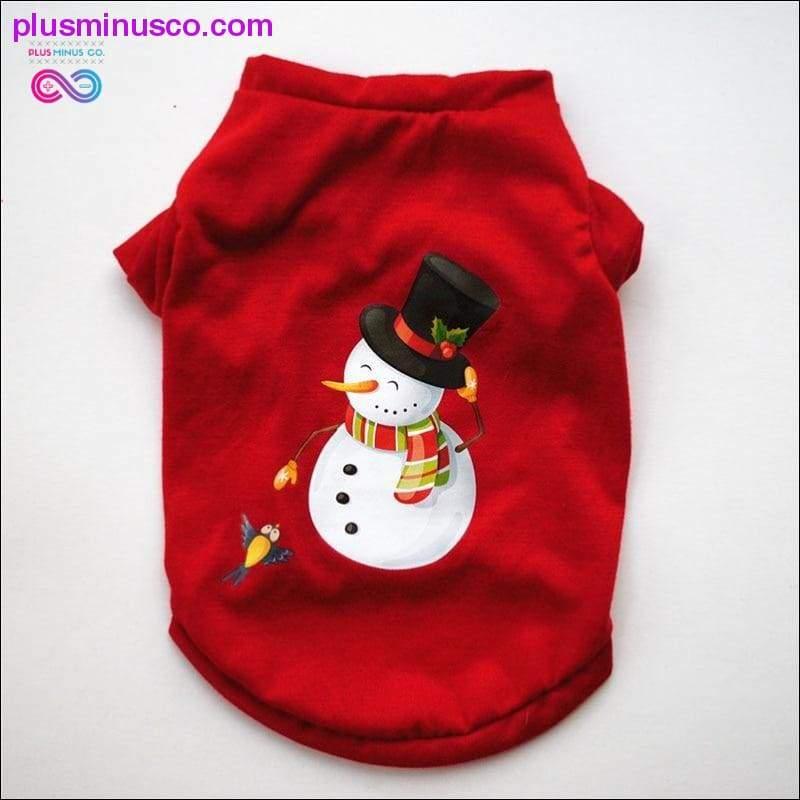 Christmas Dog Clothes Cotton Pet Clothing - plusminusco.com
