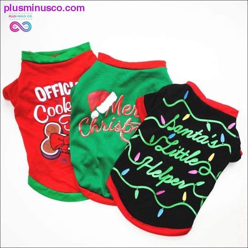 Christmas Dog Clothes Cotton Pet Clothing - plusminusco.com