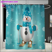 Záclonový potah na toaletu s vánočním vzorem Protiskluzový koberec Home - plusminusco.com