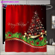 Занавеска с рождественским рисунком, чехол для унитаза, нескользящий коврик для дома - plusminusco.com