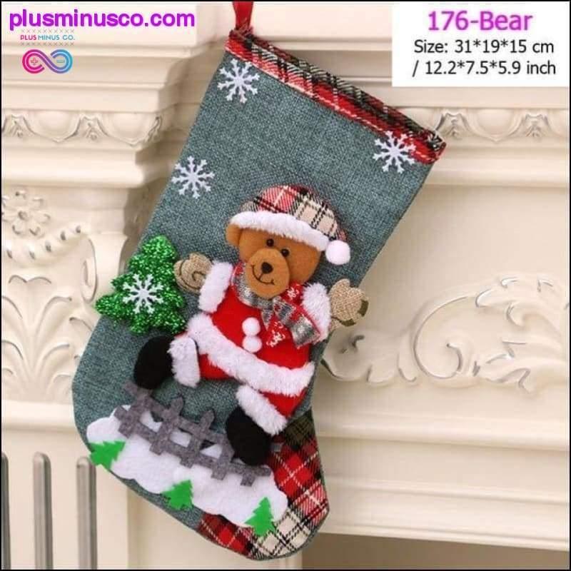 Рождественские украшения из носков на PlusMinusCo.com - plusminusco.com