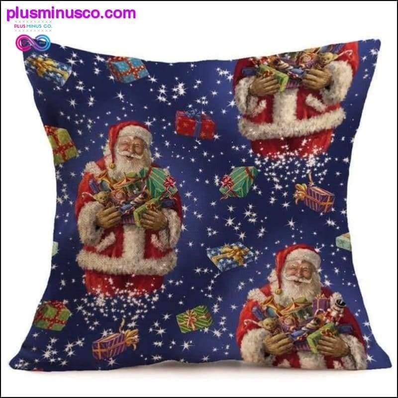 Лляні наволочки на різдвяну тематику для декоративних подушок на - plusminusco.com
