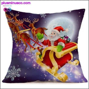 Λευκές μαξιλαροθήκες με χριστουγεννιάτικο θέμα για ριχτάρι στο - plusminusco.com