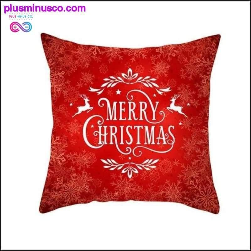 Fundas de almohada de poliéster con temática navideña 45*45cm en - plusminusco.com