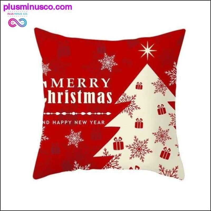 크리스마스 테마 폴리에스테르 던지기 베개 커버 45*45cm - plusminusco.com