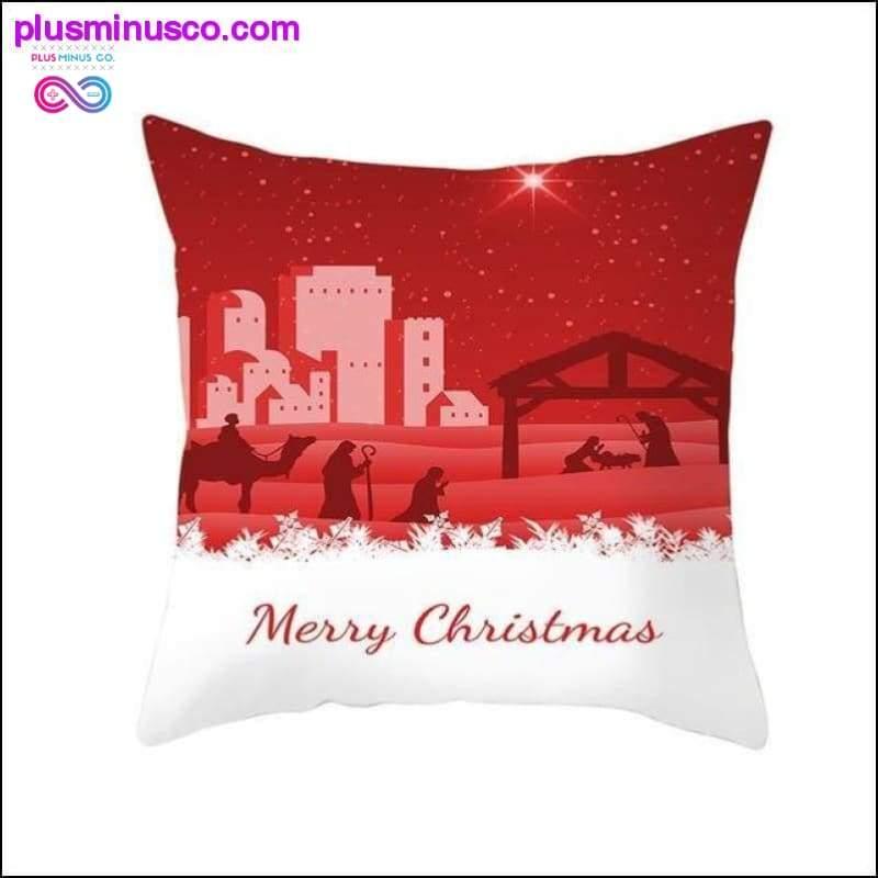 Christmas-themed Polyester Throw Pillowcases 45*45cm at - plusminusco.com