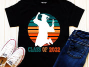 2032 年生 |レトロ サンセット T シャツ、卒業ギフト、レトロ シニア シャツ、卒業シャツ、2032 年クラス シャツ、シニア 2032 シャツ - plusminusco.com