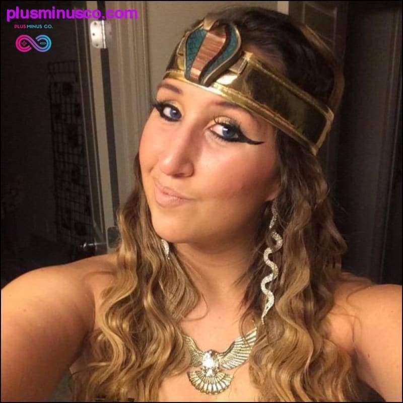 Vestido de disfraz de diosa egipcia Cleopatra - plusminusco.com