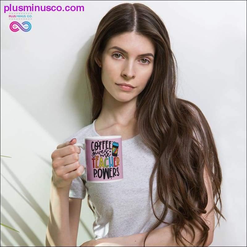 Kaffee gib mir Lehrerkräfte-Tasse – plusminusco.com