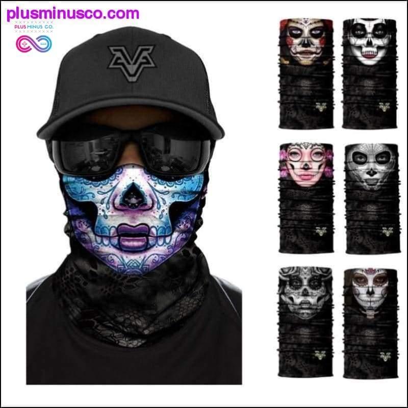 Color Sugar Skull Women Headband Magic Scarf Cycling Hiking - plusminusco.com